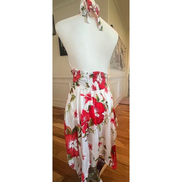 SB Fashions Halter Dress Hibiscus Design Women's One Size - Picture 7 of 8